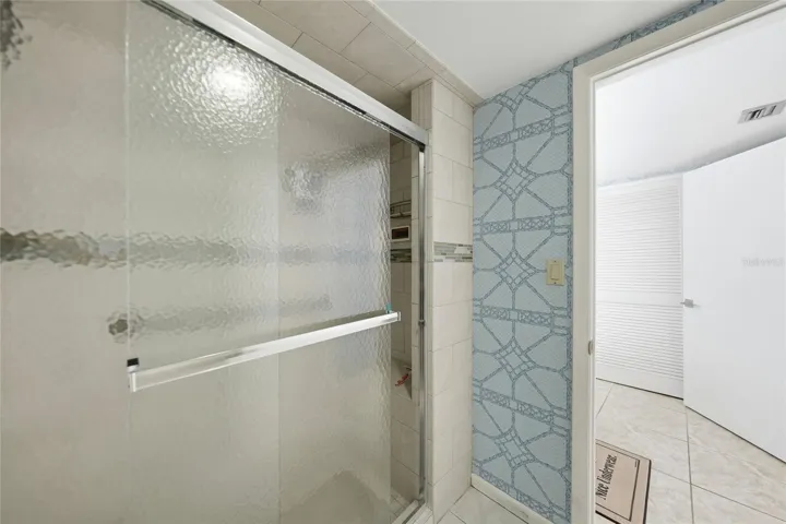Master walk-in shower.