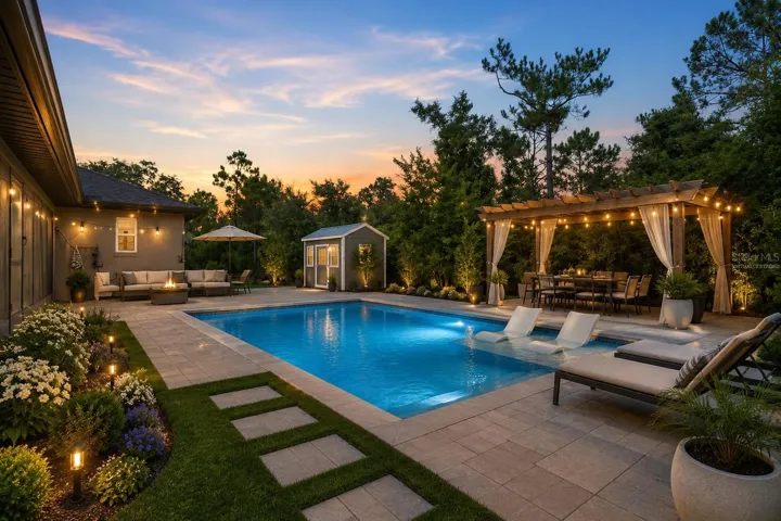 Outdoor space reimagined. virtually staged