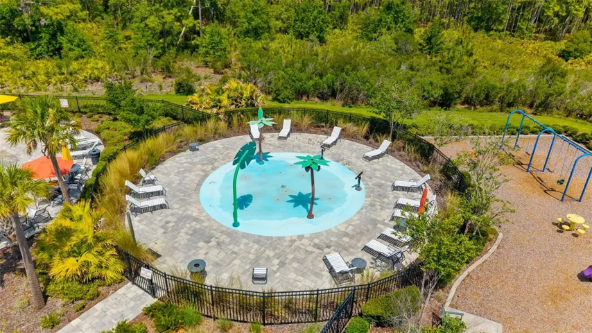 Splash pad at the main pool
