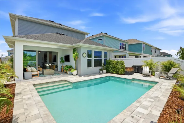 Covered Patio, Lush Landscaping