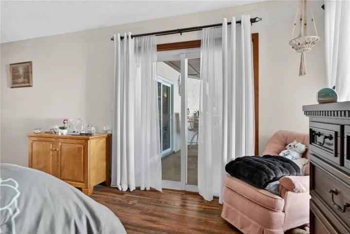 Primary Bedroom with Sliding Door leading to Porch