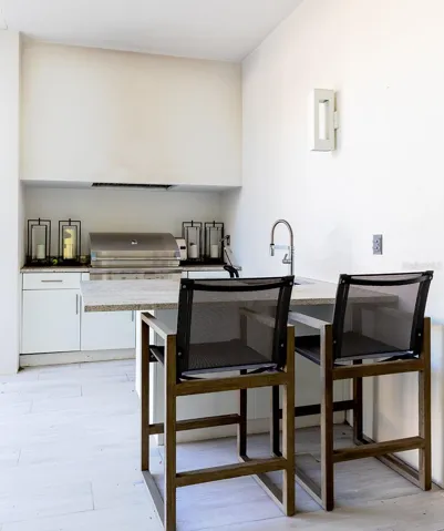 Summer Kitchen with Seating for Two