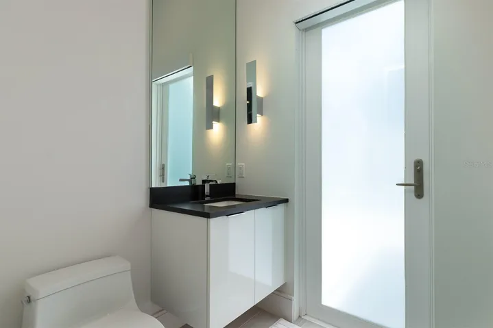 Half Bath from Media Room