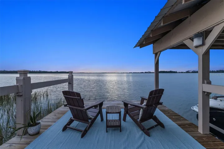 Twilight on the dock