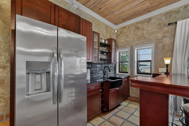 Full size fridge, sink...