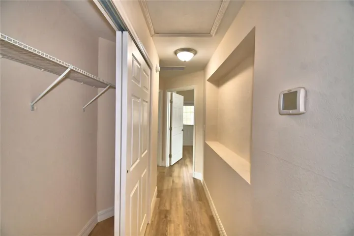 Closet in hallway.