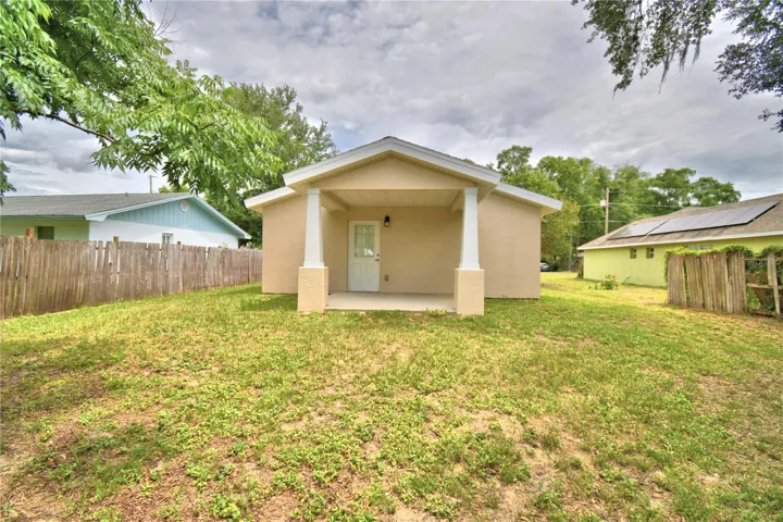 Middle of backyard looking to the house.