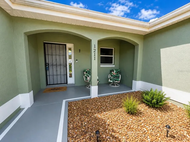 Front of house with porch