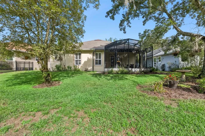 View of the backyard behind the home