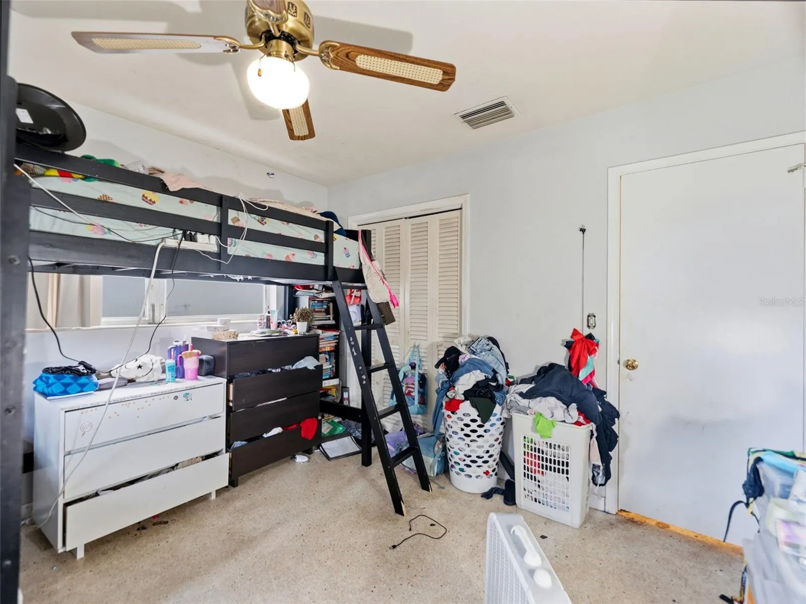 Bedroom 3 with ceiling fan