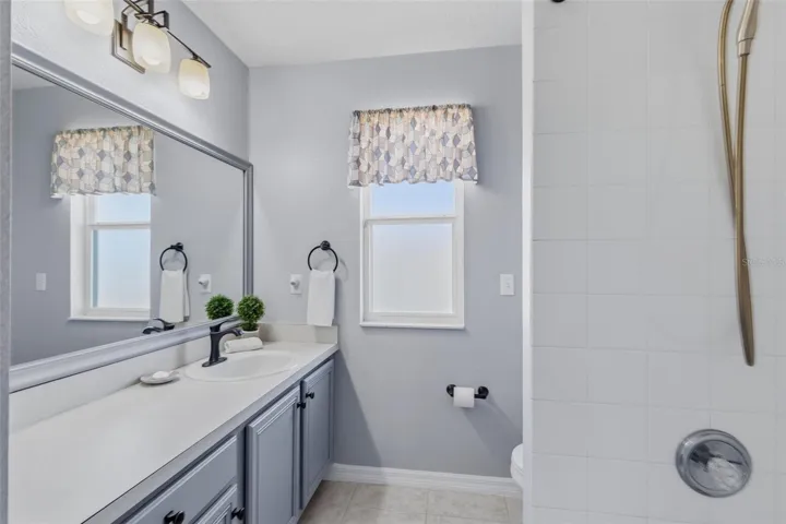 Guest Bath with full tub and shower combo