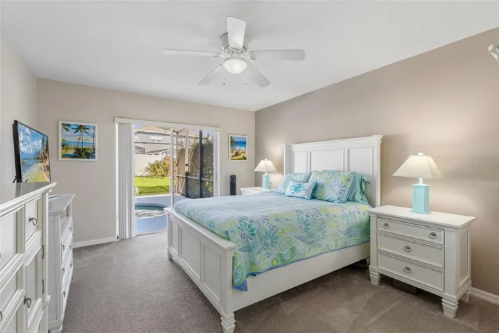 1st Floor Primary Suite with Pool view