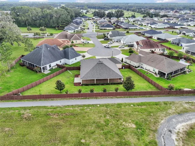 Aerial view of home