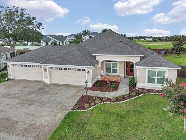 Aerial view of home