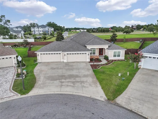 Aerial view of home