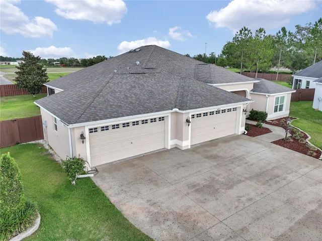 Aerial view of home