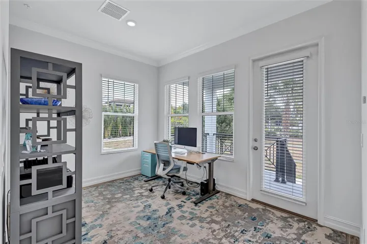 First Floor Bonus Room set up as office