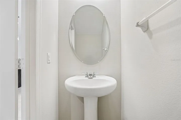 Convenient main floor half bath.