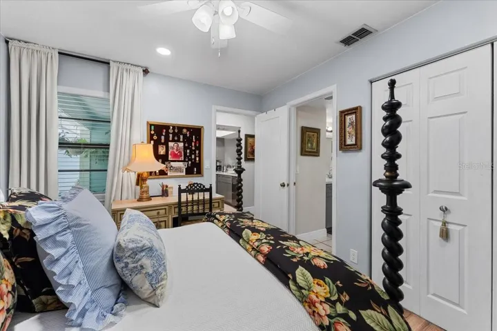 Guest Bedroom with laminate flooring