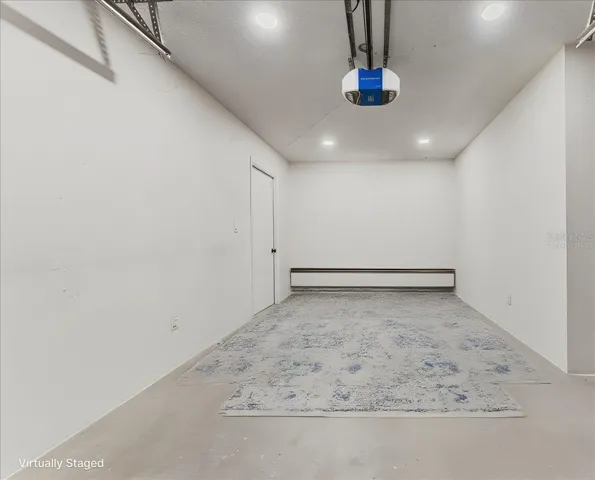 Virtually staged garage