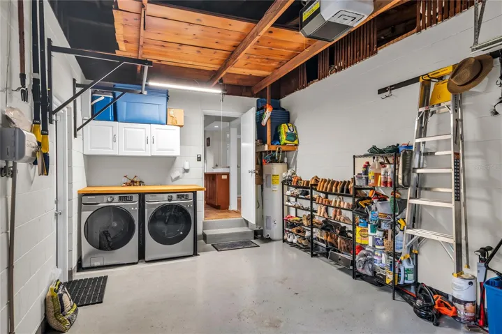 Attached garage/ Laundry