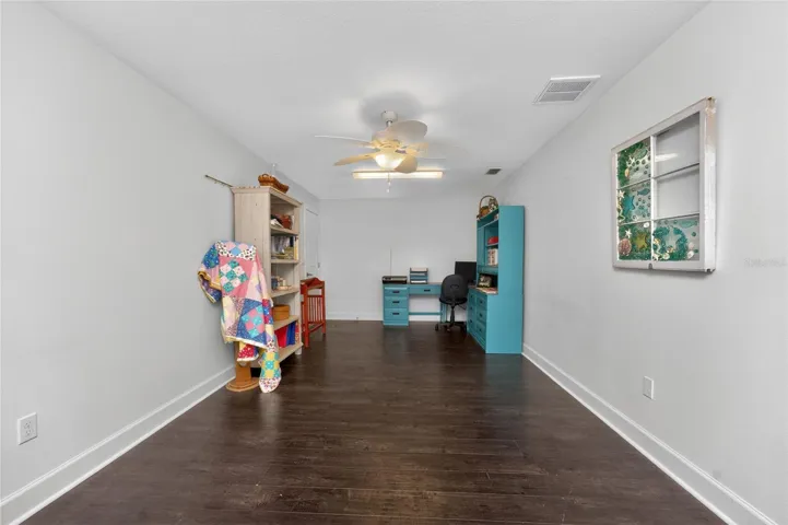 The spacious bedroom could be used as a hobby, media or game room!