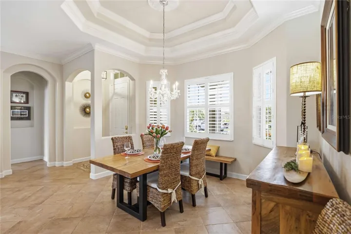 Dining room by foyer
