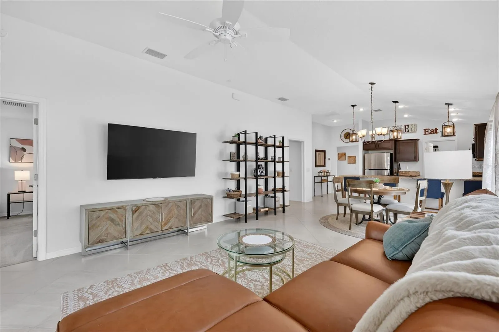 Living, Dining, and Kitchen