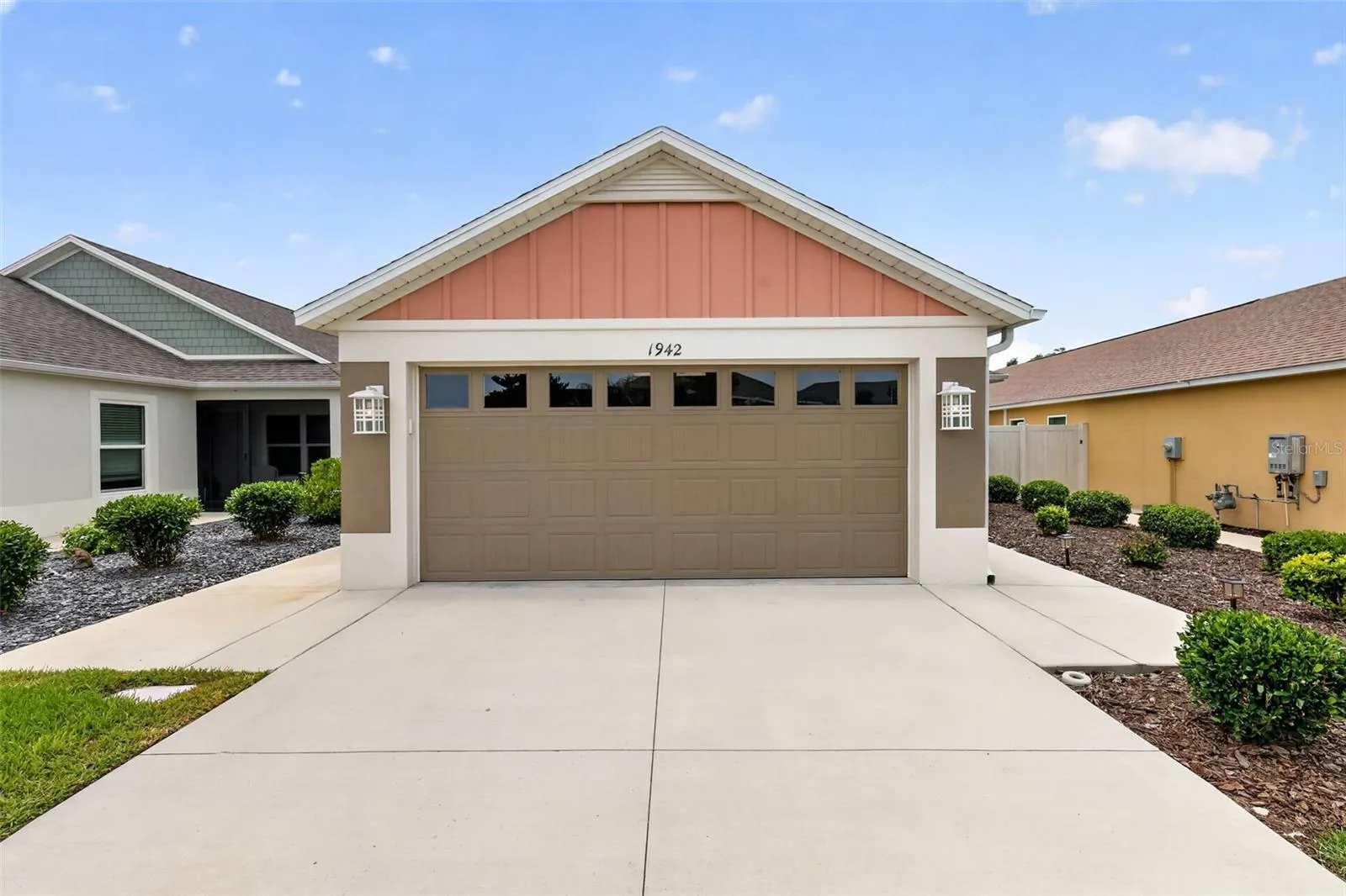 Front Elevation with 2-Car Garage