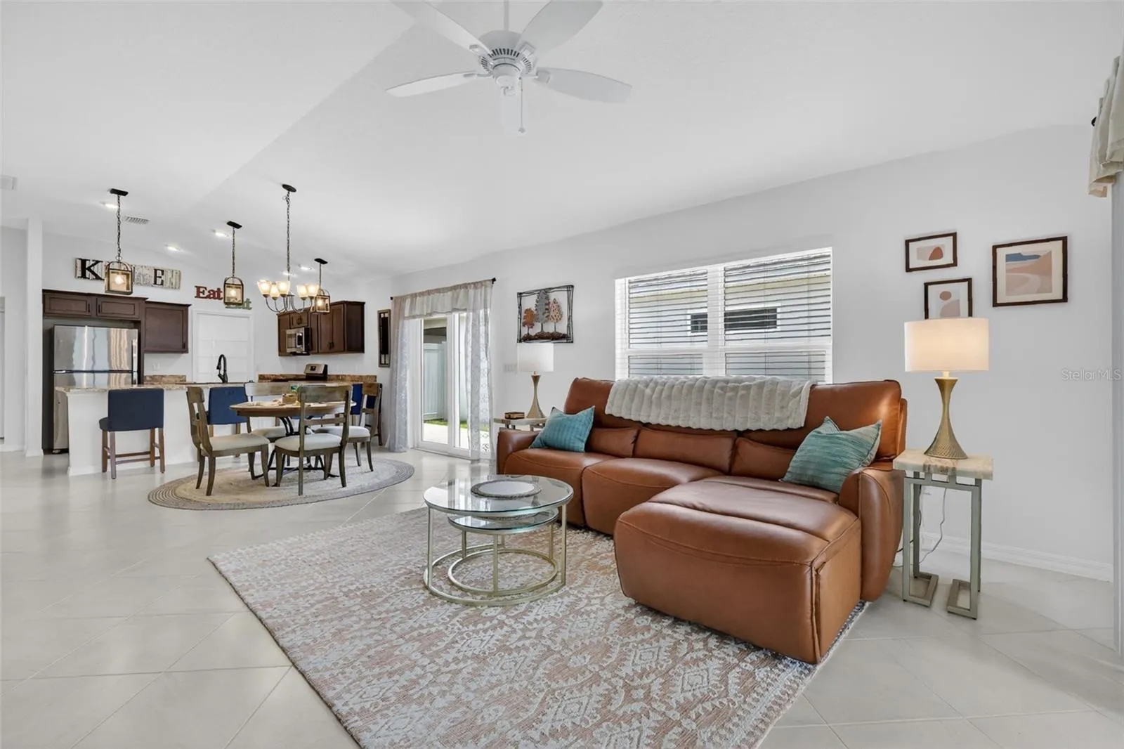 Living, Dining, and Kitchen