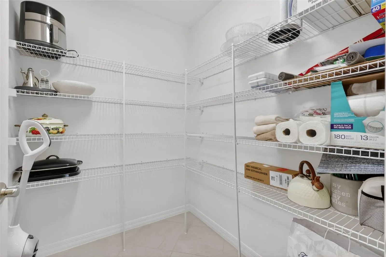 Spacious Walk-In Pantry