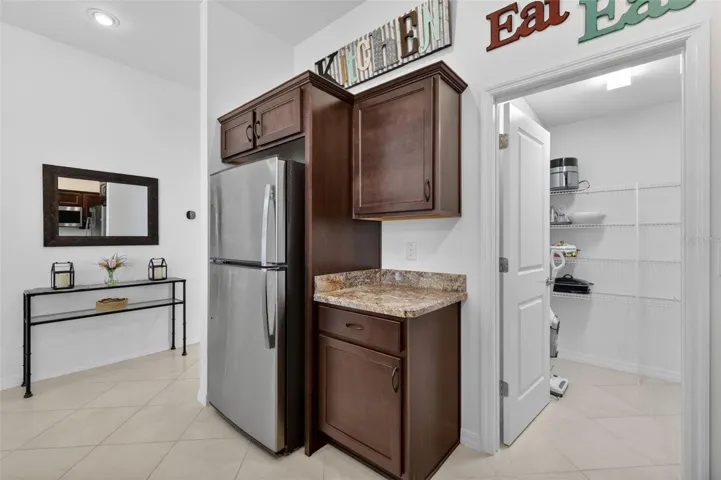 Kitchen with Spacious Walk-In Pantry