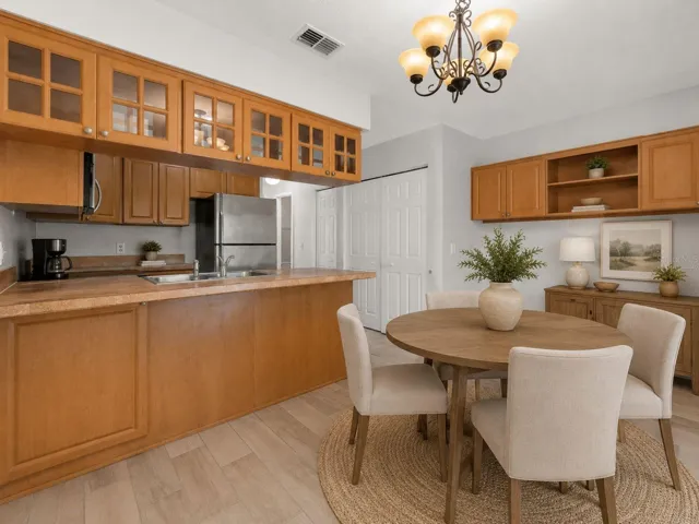 Virtually staged- Dining Room
