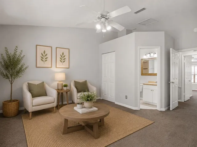Virtually staged- Bedroom Two