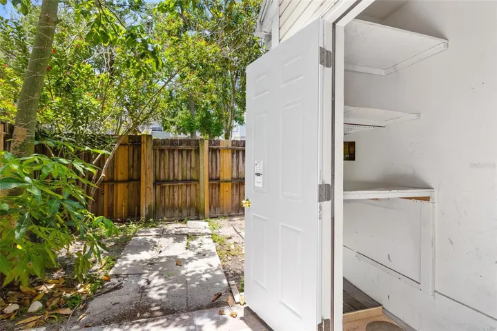 Exterior Storage Inside View