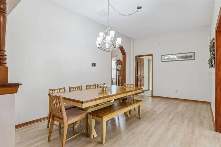 Dining room convenient to the kitchen
