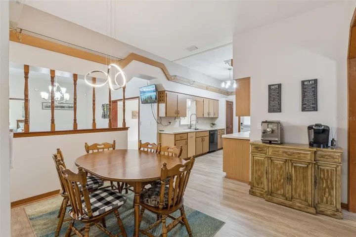 Large space for eat-in kitchen