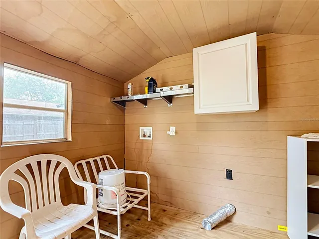 Hook ups for Washer and Dryer in the Shed