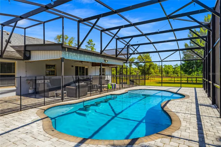 Pool with stools