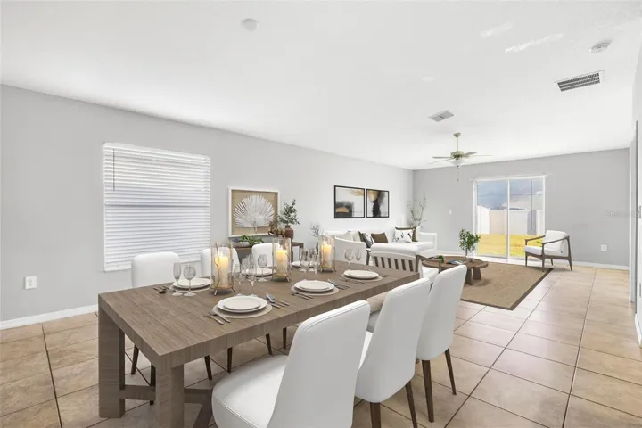 From the great room, the centrally located kitchen creates a natural hub with a spacious peninsula, recessed lighting, and easy access to the pantry, laundry room and garage.