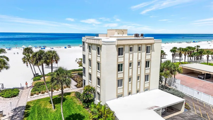 View from back of building facing the gulf.