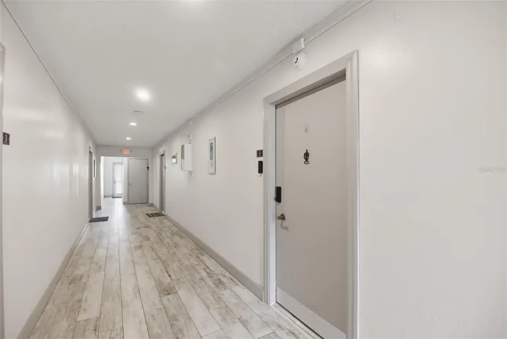 Hallway outside of unit