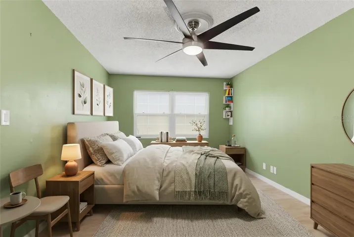 Virtually Staged Primary Bedroom