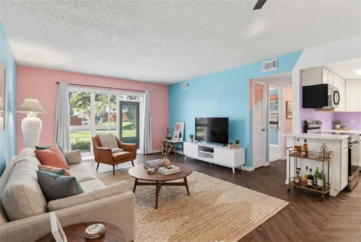 Virtually Staged Living Room