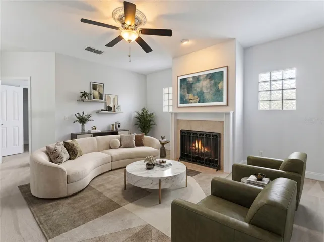 Virtually Staged Loft.