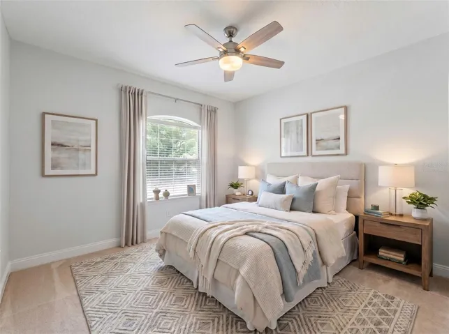 Virtually Staged Bedroom.