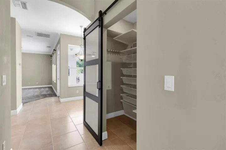 New barn door to close pantry space