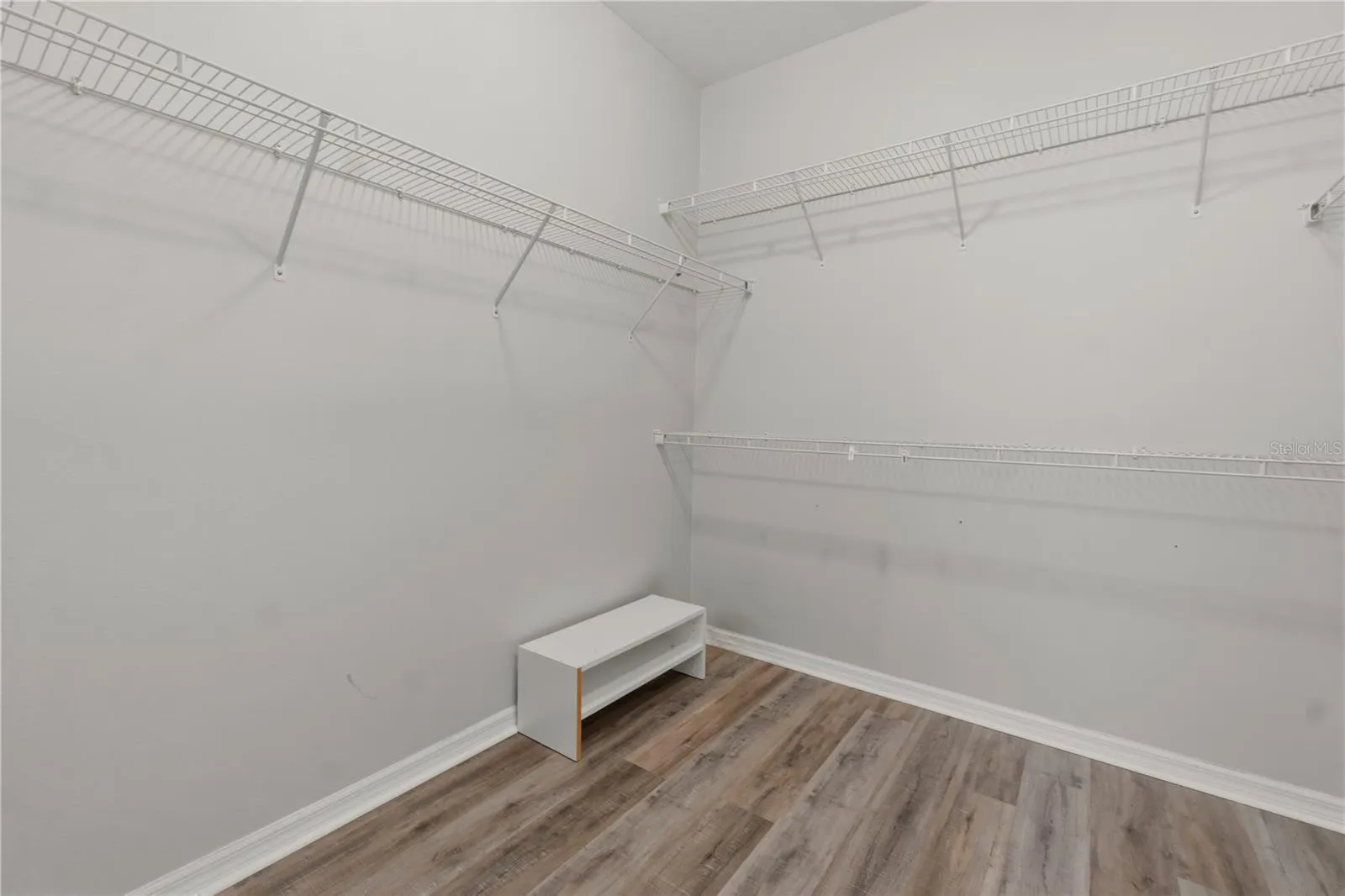 Master bedroom walk in closet