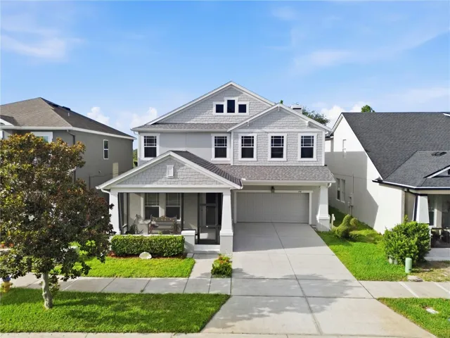 Front elevation with a sun-drenched southern exposure