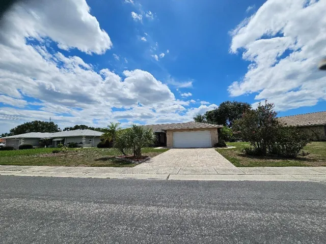 Long paver driveway